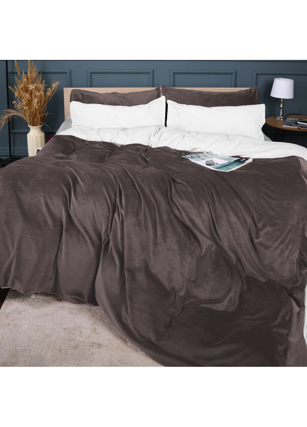 Комплект постельного белья Велюр Winter Frost 28-0001 + 28-0005 Snowdrop Velvet Mirson (398966343)