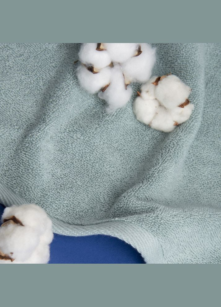 ,Полотенце махровое Сауна 100х150 Нежность щел 500 г/м2 хлопок мяты, натруальное хлопковое, для тела и сауны IDEIA темно-голубой