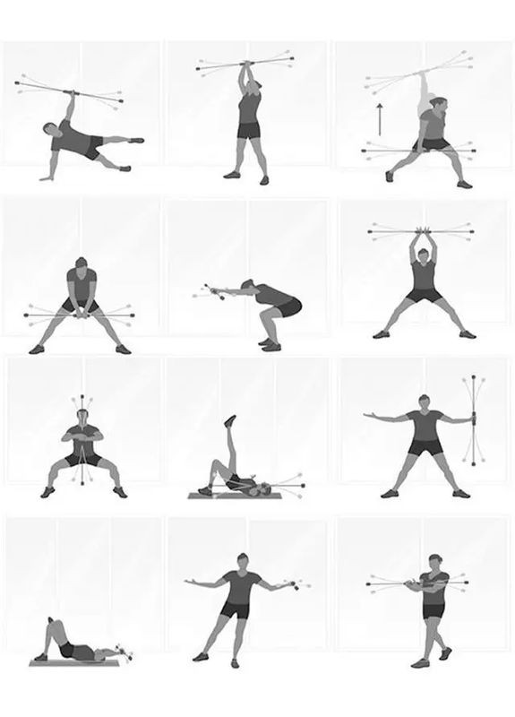 Вибротренажер палка гимнастическая для фитнеса WCG (342758316)