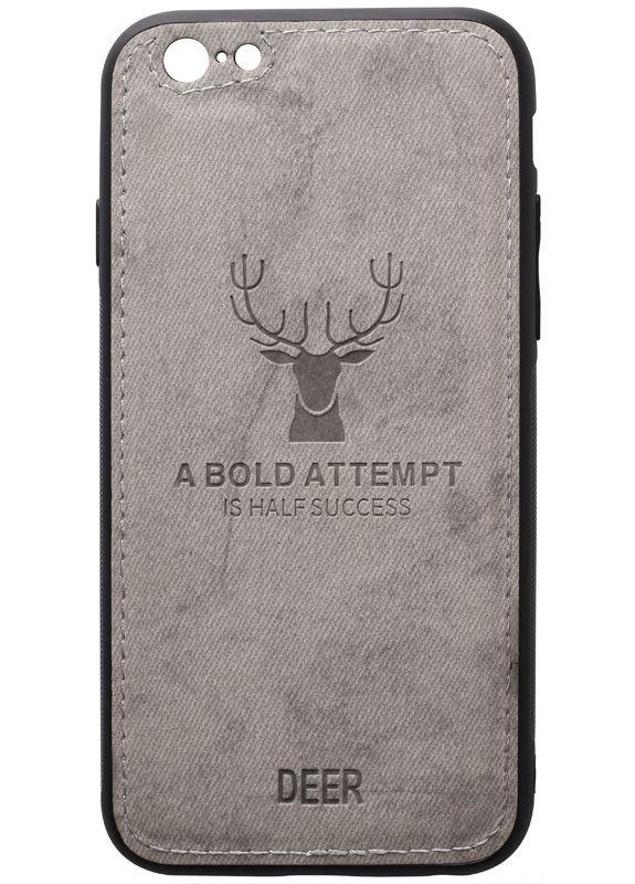 Чехол-накладка Deer Shell With Leather Effect Case Apple iPhone 6 Plus/6s Plus Gray Toto (301779928)