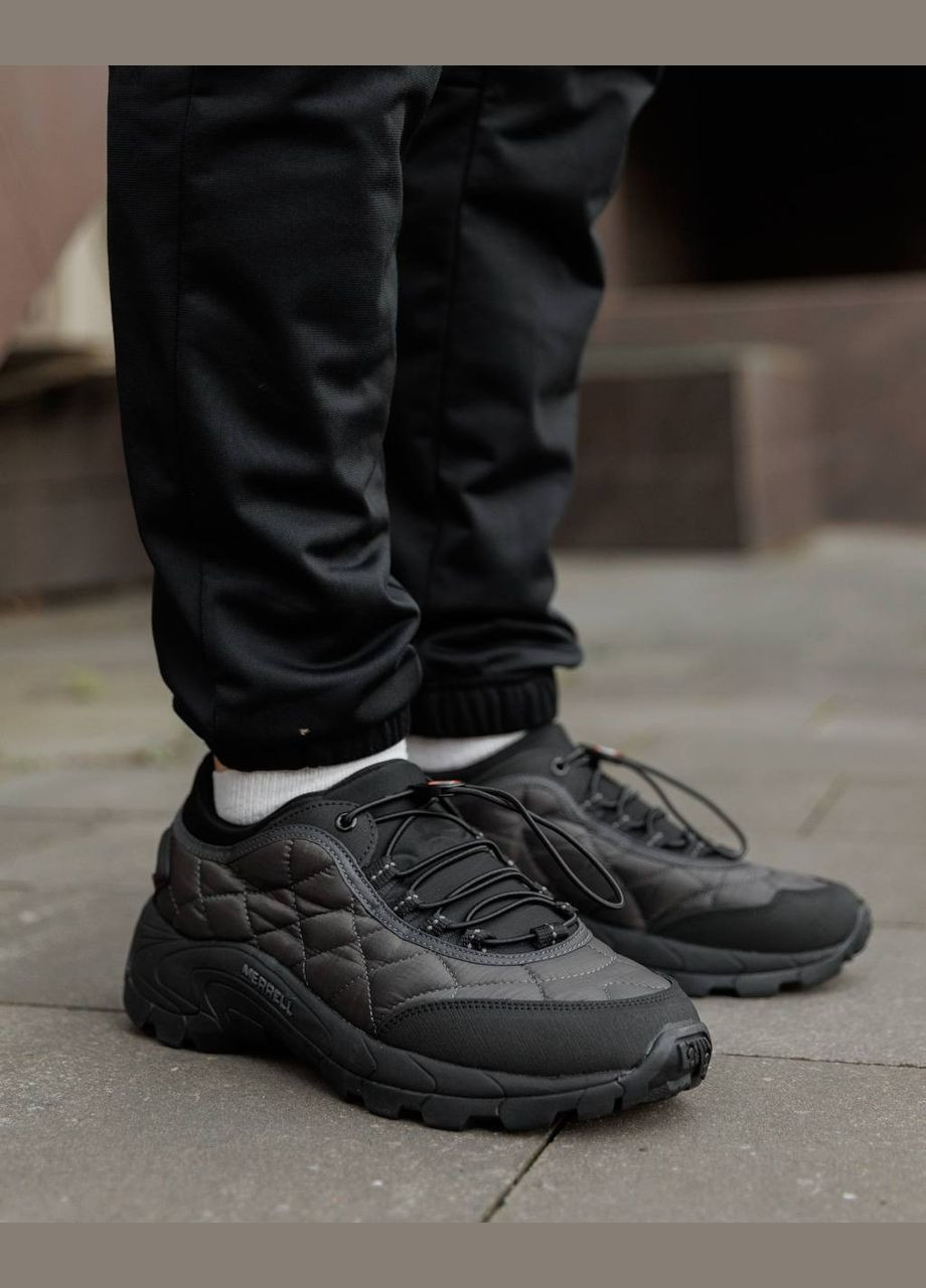 Темно-серые зимние термо кроссовки No Brand