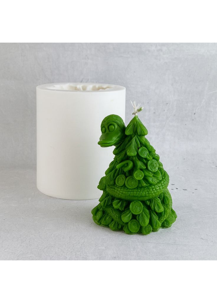 Форма для свечей - Змея с елкой No Brand (322347119)