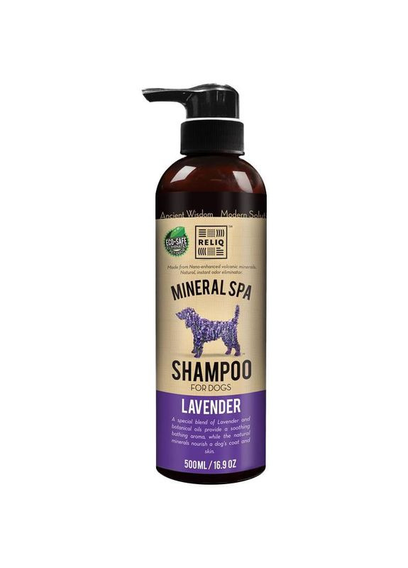 Шампунь с маслом лаванды для восстановления и увлажнения шерсти собак и котов Mineral Spa Lavender Shampoo - 500 мл Reliq (342892147)
