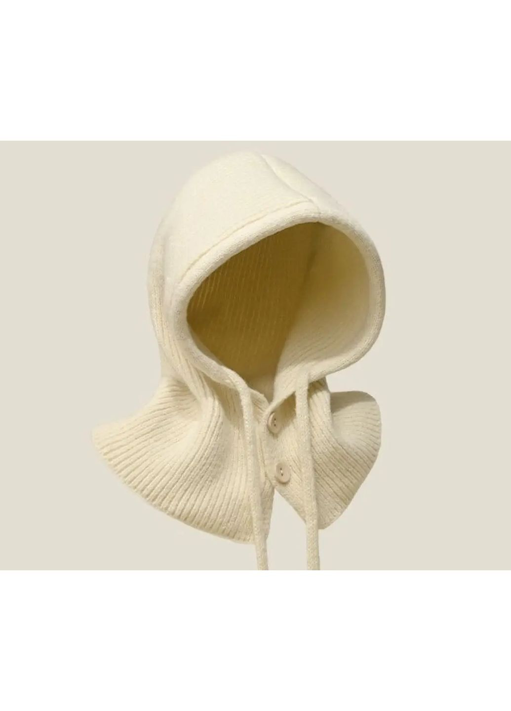Капор женский теплый 2267 молочный No Brand Капор (367268800)