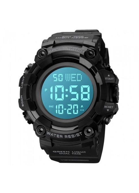 Годинник чоловічий 1968BKBK з підсвіткою Чорний Skmei (323486146)