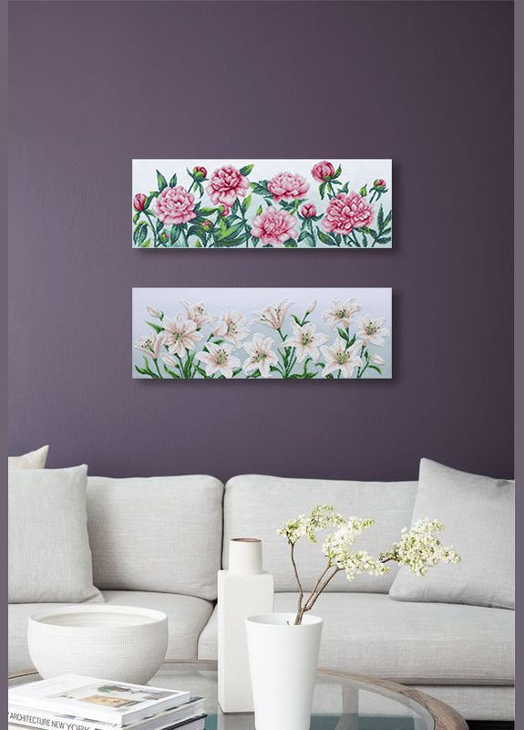 Набір для вишивки бісером "Лілії", 62x22 см No Brand (340482985)