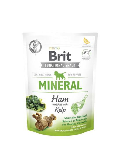 Функциональное лакомство для щенков Care Functional Snack Mineral Ham с ветчиной, 150 г Brit (362586692)
