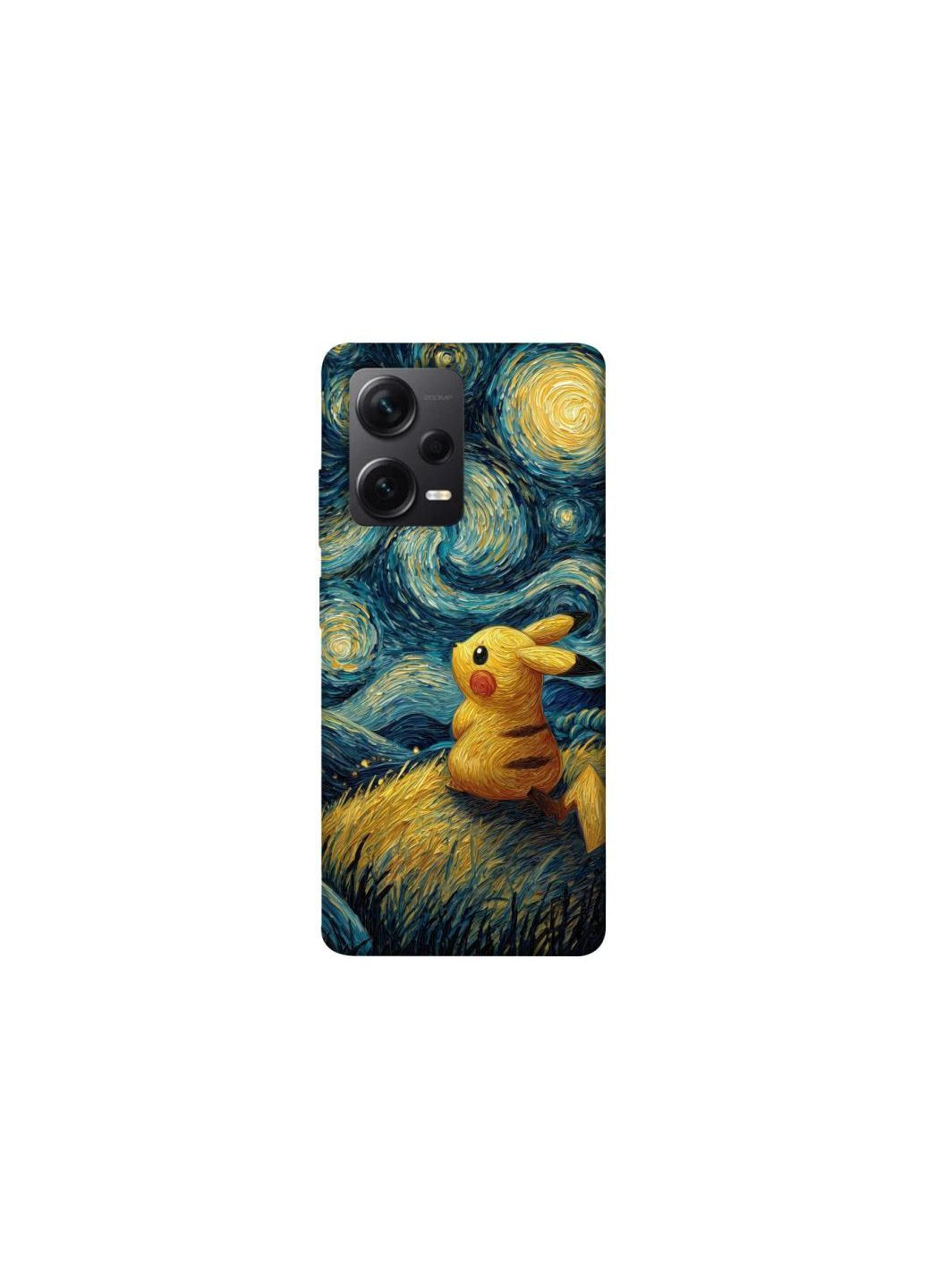 Чохол на Xiaomi Redmi Note 12 Pro 5G Pikachu and Van Gogh Frontalka (362033758)
