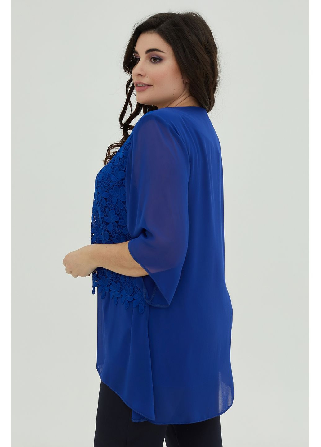 Туника трапециевидного кроя из шифона All Posa (ap101142p) A'll Posa (360919973)