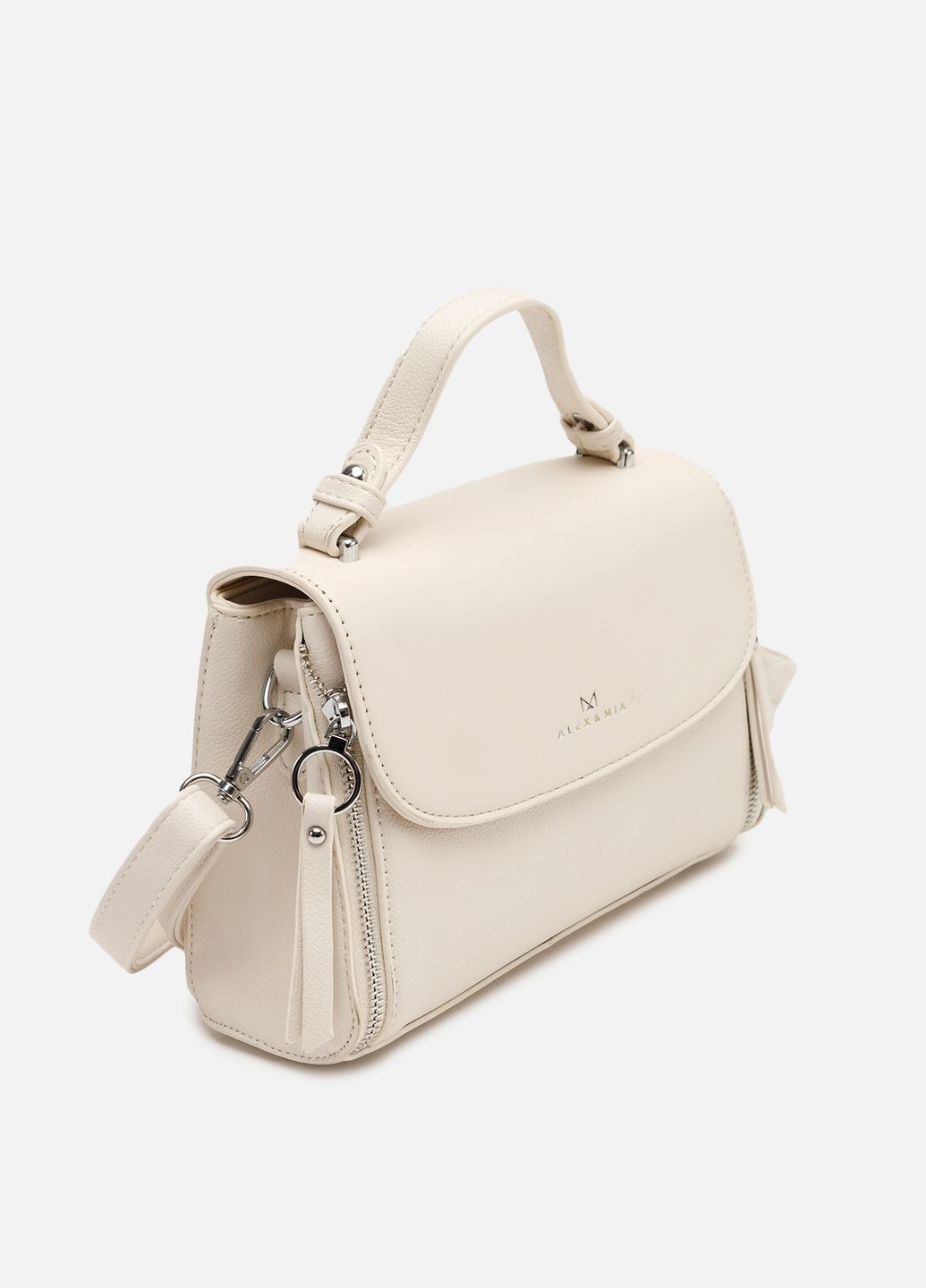 Сумка женская цвет молочный ЦБ-00271003 Johnny (317443201)