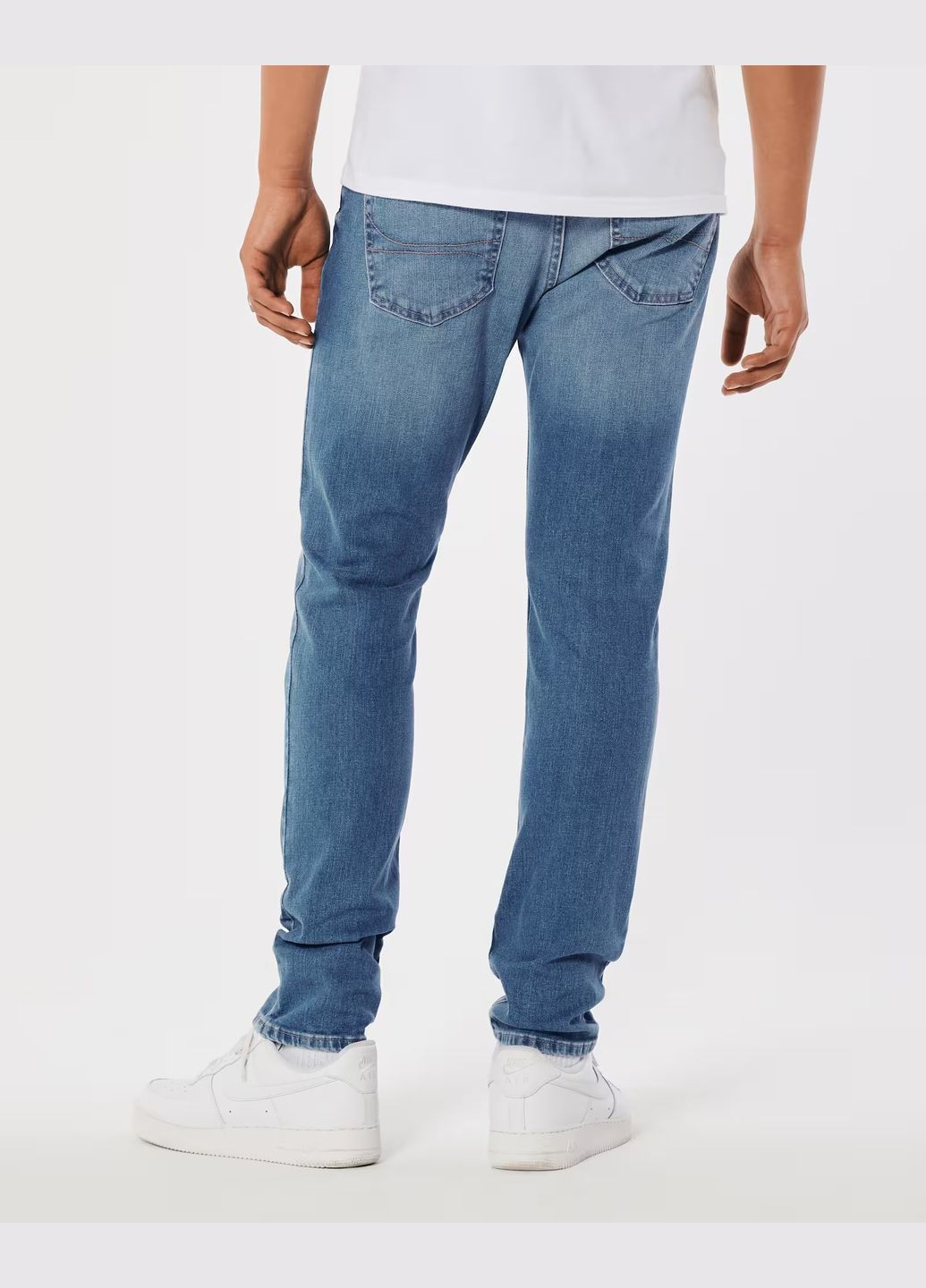 Голубые демисезонные джинсы skinny hc9687m Hollister