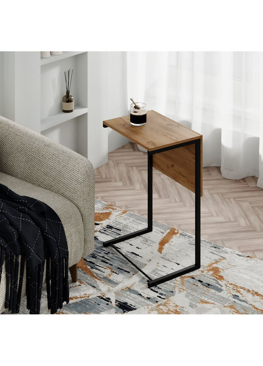 Стол-трасформер Just Fiji 442х654х327 Дуб крафт золотой/Чёрный (TB07120000030) Art In Head (337309282)