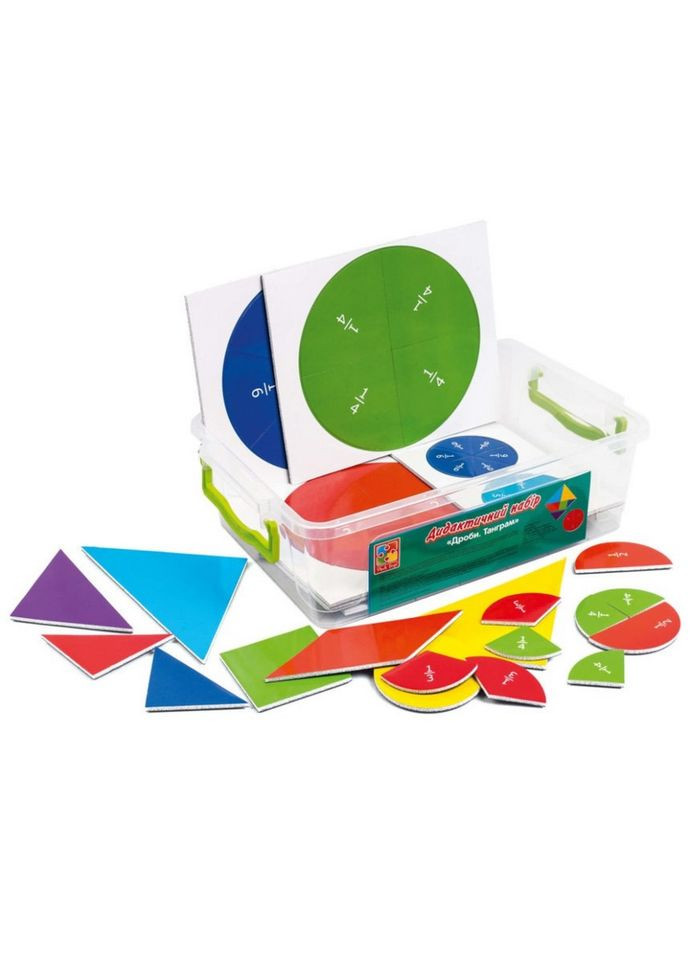 Демонстрационный магнитный набор "Дроби-Танграм" VT5555-03 Vladi toys (360730318)