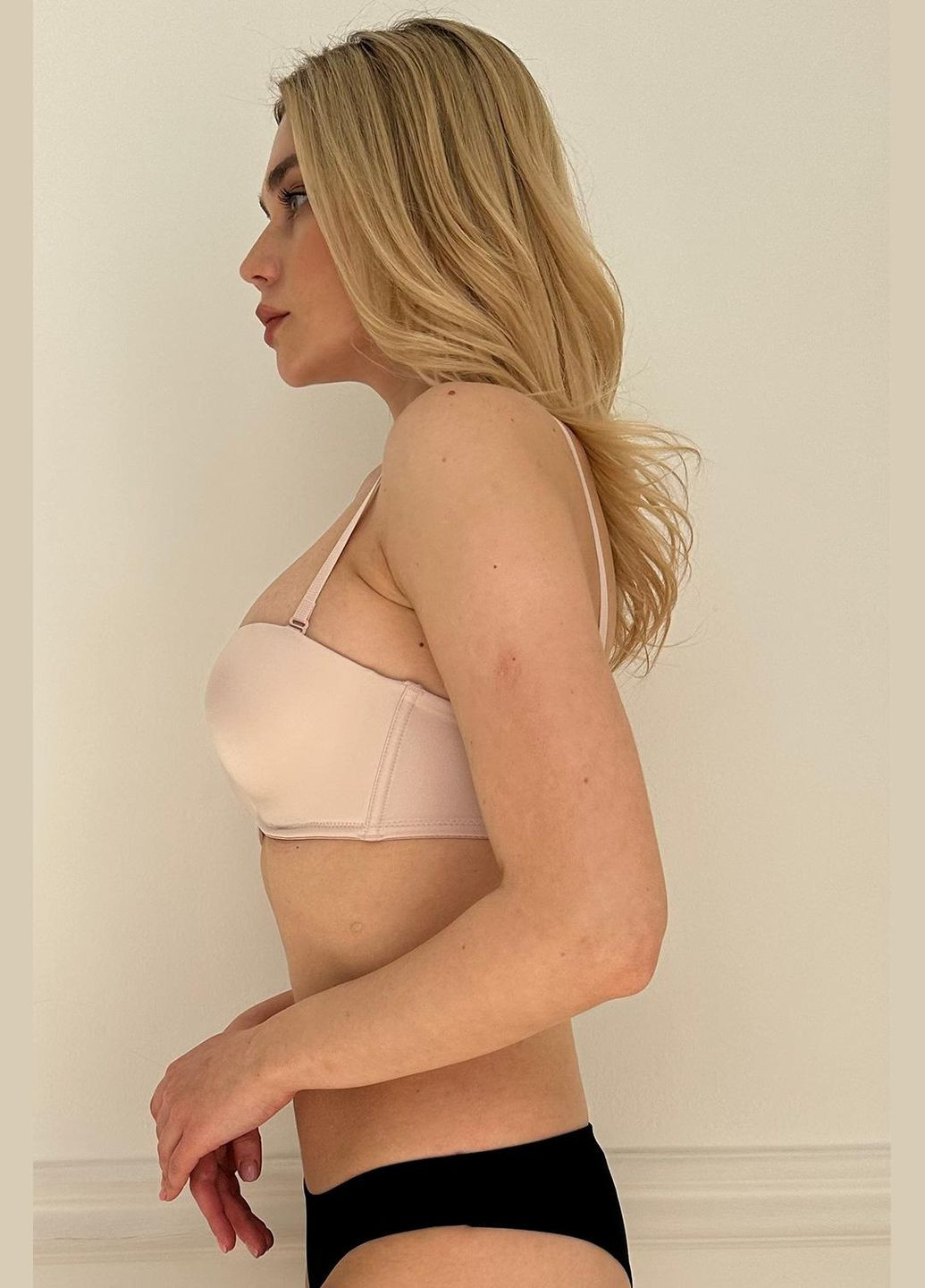 Пудровий бюстгальтер з формованою чашкою lingerie dolores срібна півонія 012 06 03 Effetto