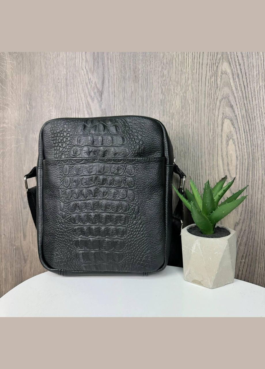 Чоловіча шкіряна сумка-планшет із тисненням рептилія, сумка-планшетка з натуральної шкіри No Brand (334730251)