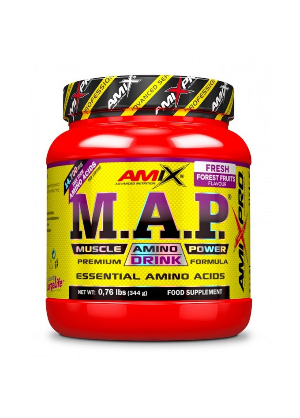 Аминокислота M.A.P., 344 грамм Лесные ягоды Amix Nutrition (293338570)