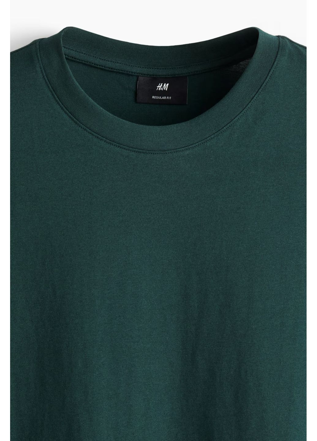Зелена футболка H&M regular fit