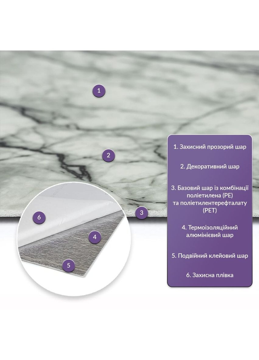 Самоклеюча стінова PET плитка 600х300х2мм SW-00001682 Sticker Wall (365819551)