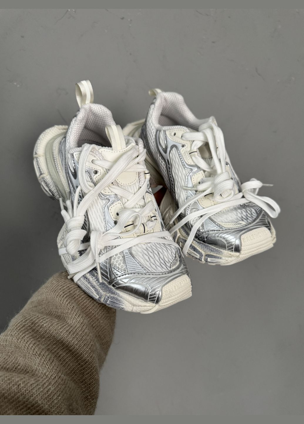 Сірі Осінні кросівки чоловічі і жіночі balenciaga 3xl grey | баленсіага 3хл сірі No Brand