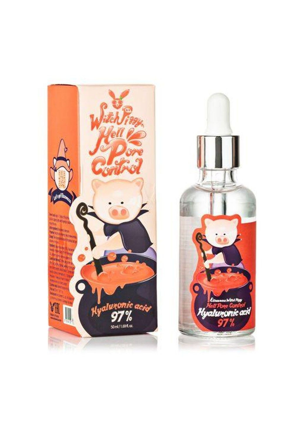 Сироватка гіалуронова для обличчя Witch Piggy Hell-Pore Control Hyaluronic Acid 97%, 50 мл Elizavecca (316551271)