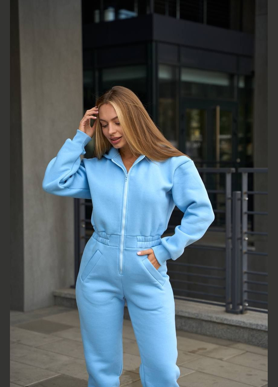 Жіночий комбінезон з вушками No Brand блакитний