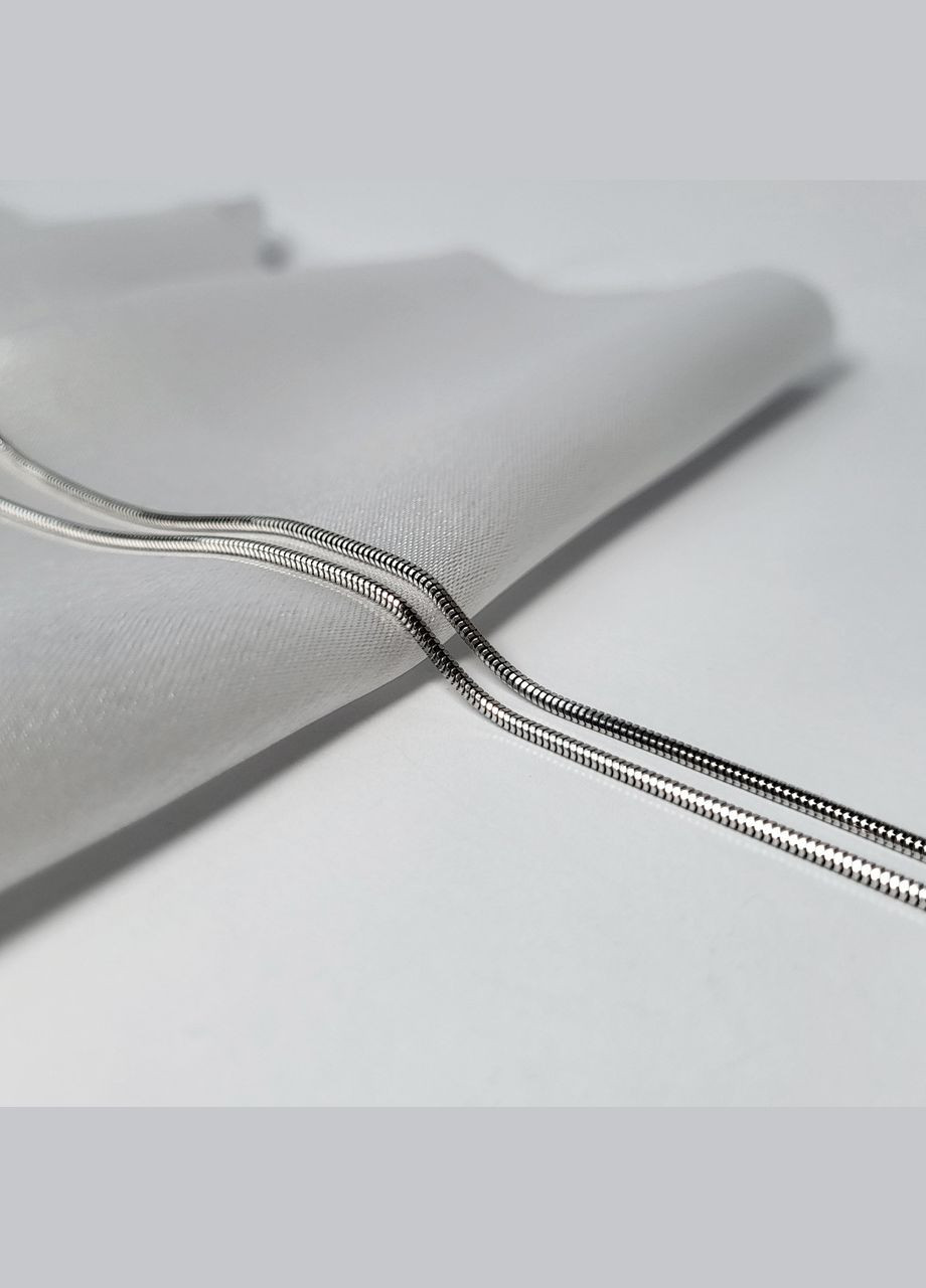 Срібний ланцюжок Круглий ланцюг Снейк см срібло 925 проба Родоване 4.40 г 930р3/50 No Brand (306854630)