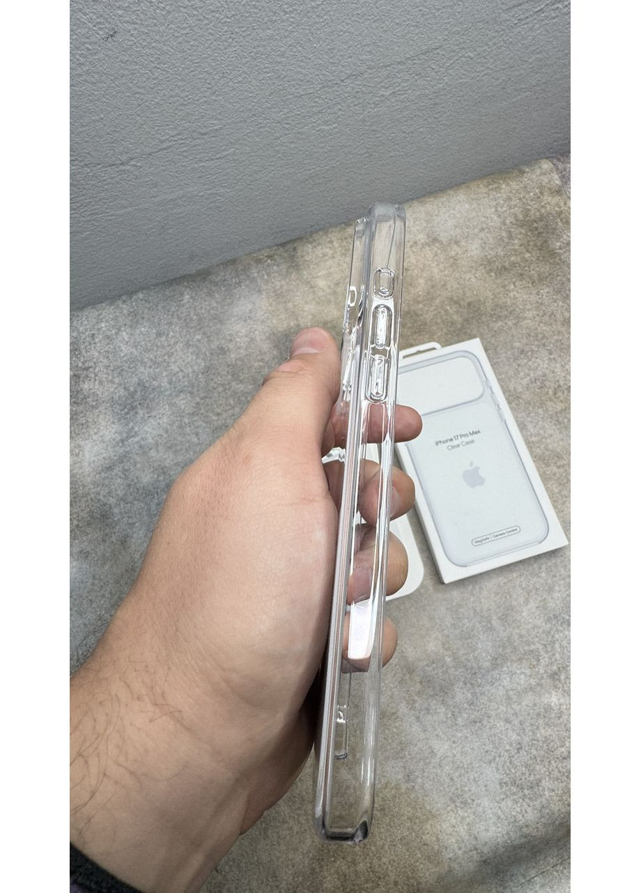 Прозорий чохол Clear Case MagSafe + Animation для iPhone 17 Pro Max з кнопкою для Айфон / Анімація No Brand (370269451)