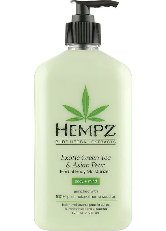 Молочко для тіла "Чай та Груша" Exotic Green Tea & Asian Pear Herbal Moisturizer, 500 мл Hempz (353845932)