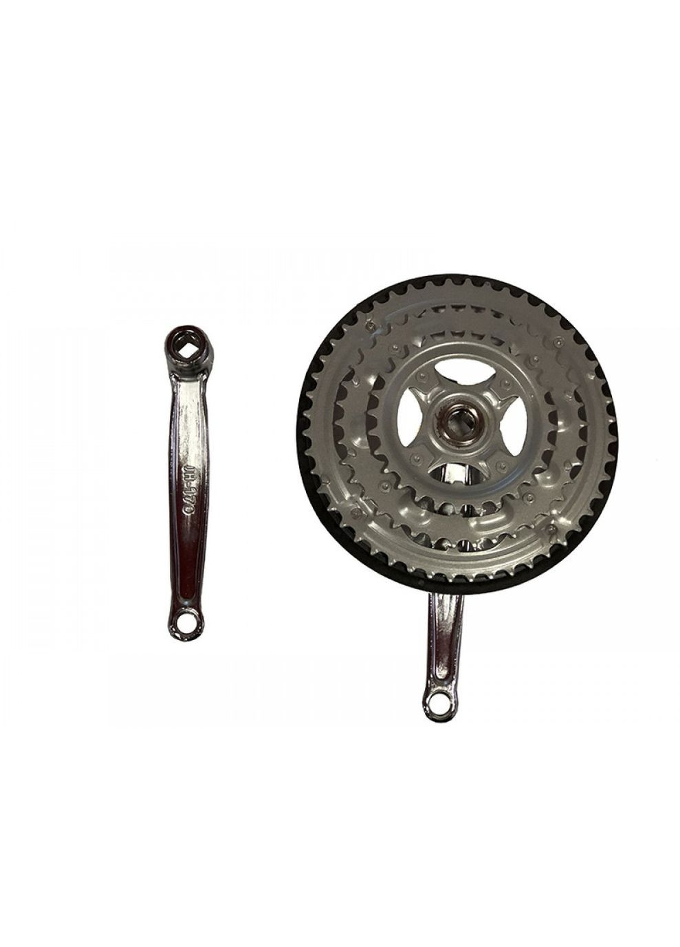 Шатун гірський потрійний 28/38/48T, 170 мм, сталевий, хромований, Saiguan (370876903)