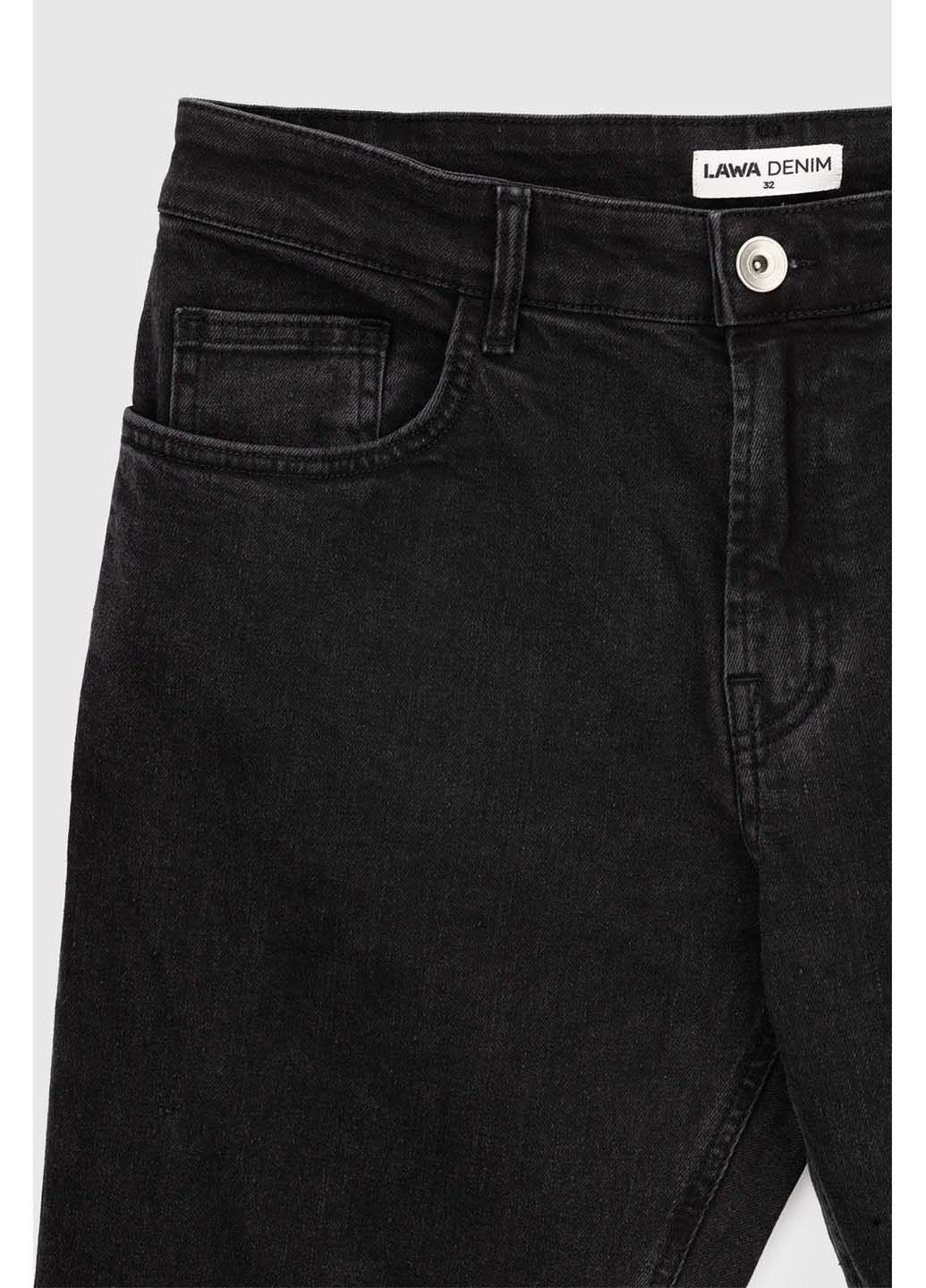 Черные демисезонные джинсы LAWA