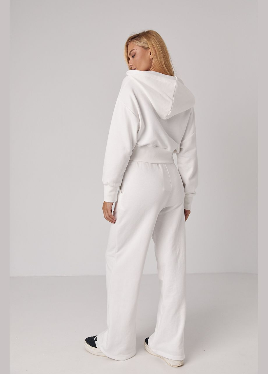 Спортивный костюм с коротким худи и штанами со шнуровкой на поясе Lurex (301269666)