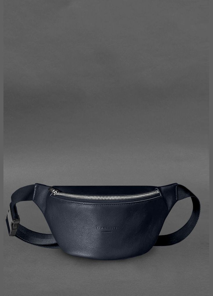 Кожаная поясная сумка-бананка Kanny синяя (A-028817) BlankNote (327874198)