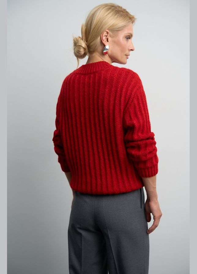 Червоний демісезонний светр 2880 Bellise