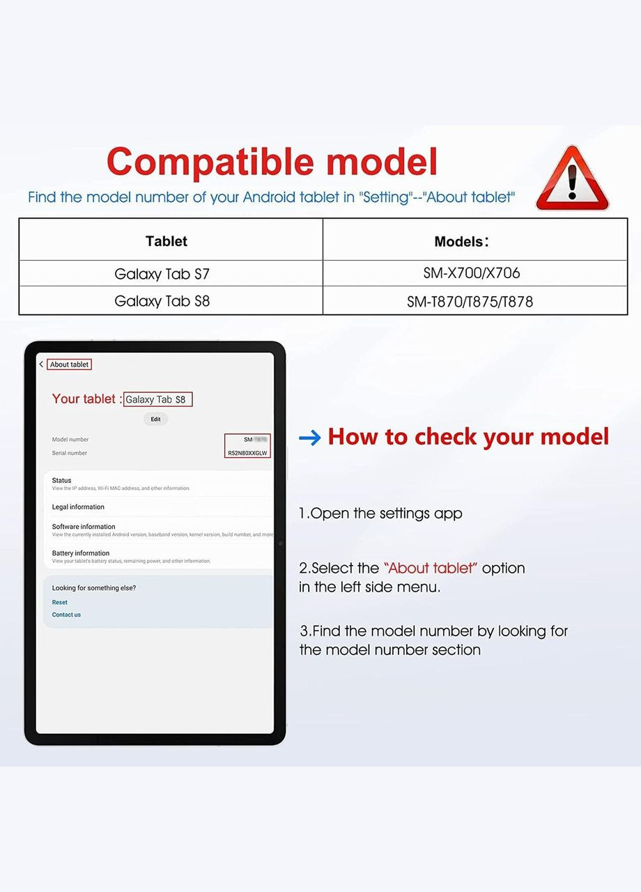 Захисне скло SPARIN 2 шт для Samsung Galaxy Tab S8 і Galaxy Tab S7 11 дюймів No Brand (301349288)