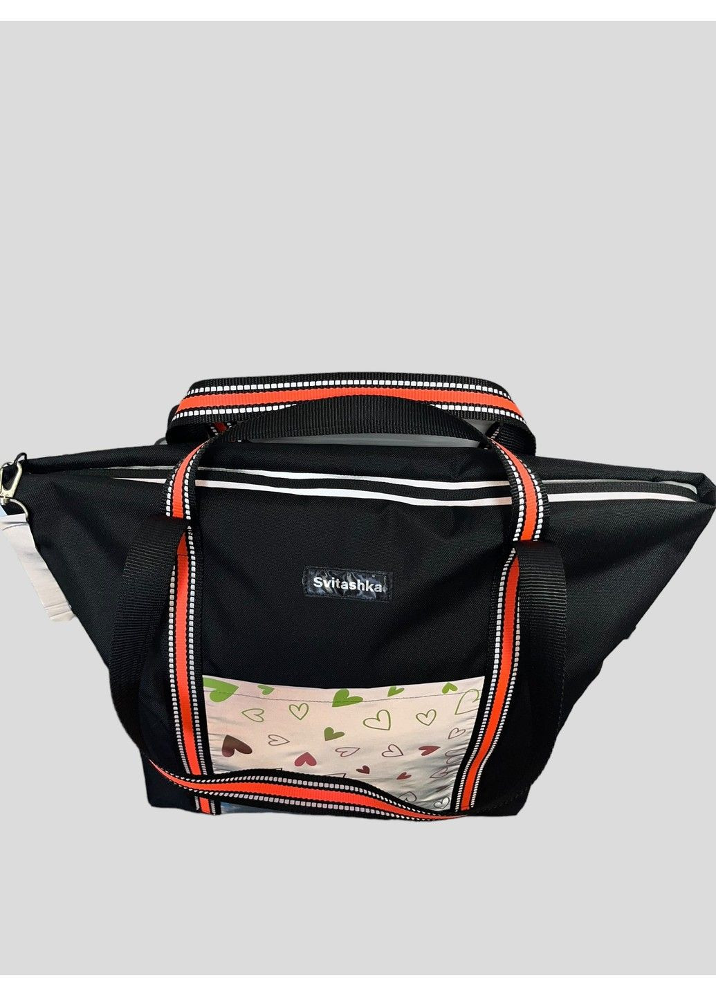 Велика жіноча сумка із світловідбиваючими кишенями та світловідбиваючими подвійними ручками. No Brand (289978631)