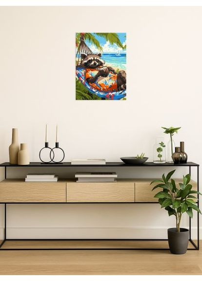 Картина за номерами - Тропічний відпочинок ©art_selena_ua 30х40 см IDEYKA (362219868)