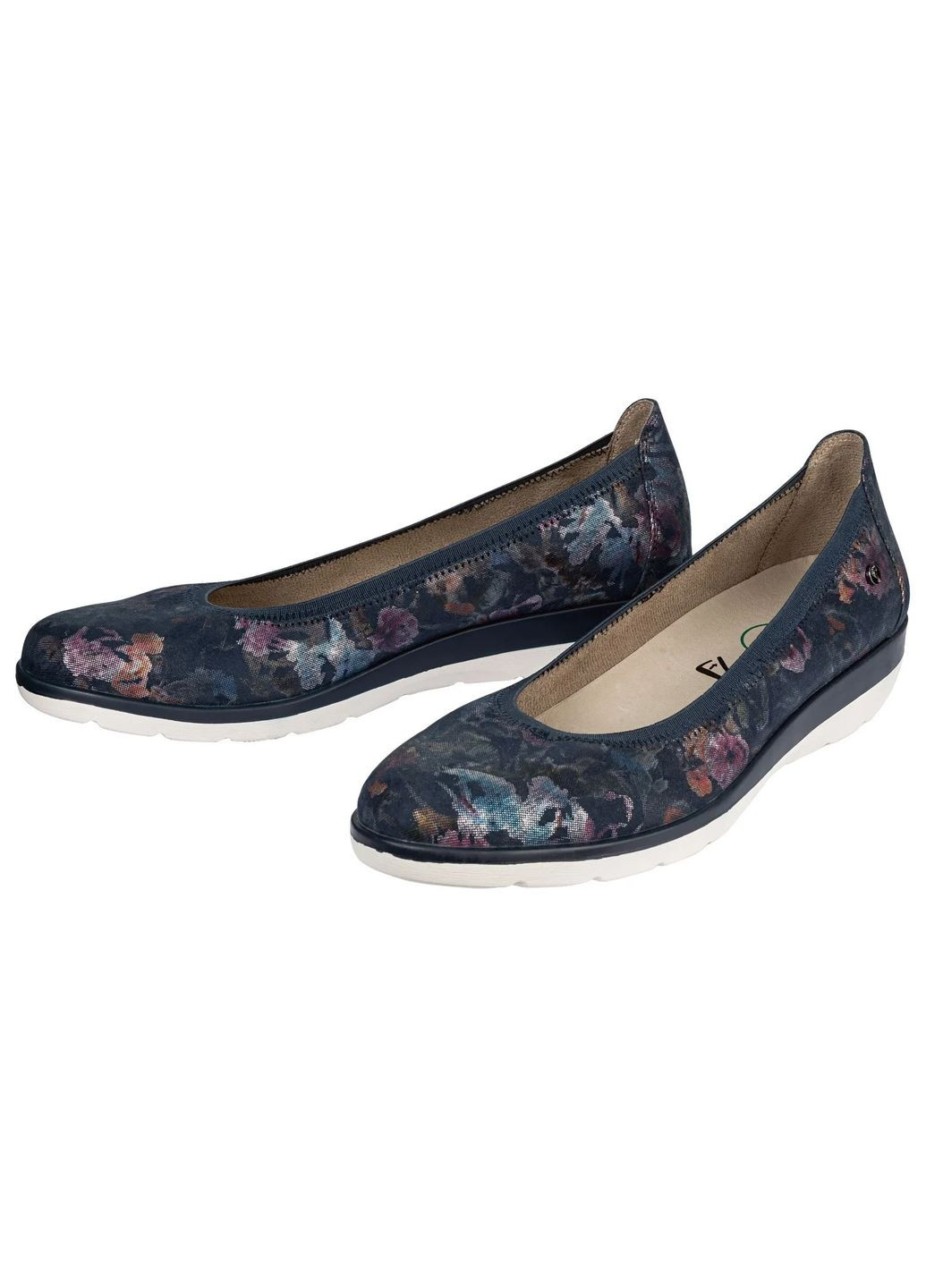 Жіночі жіночі балетки Esmara | темно-сині абстрактні текстиль (339072557)