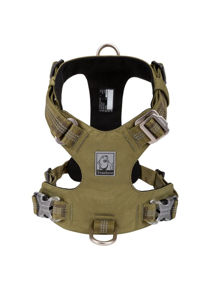 Шлея для собак TLH6282 из водонепроницаемой ткани Cordura, светоотражающая, Хаки M Truelove (308862970)