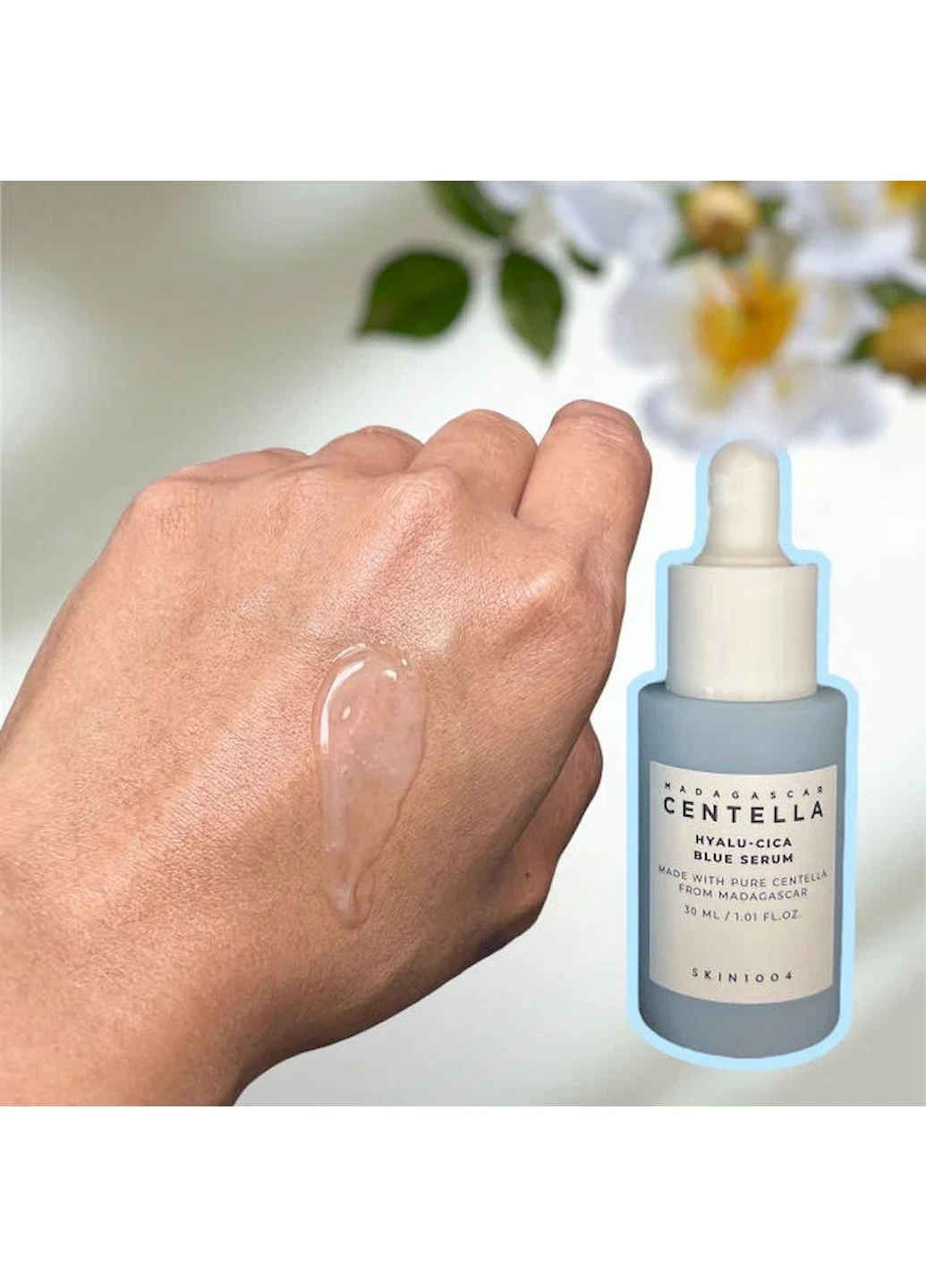 Зволожуюча сироватка Madagascar Centella Hyalu-Cica Blue Serum з центелою та гіалуроновою кислотою міні 30 мл SKIN1004 (251091901)