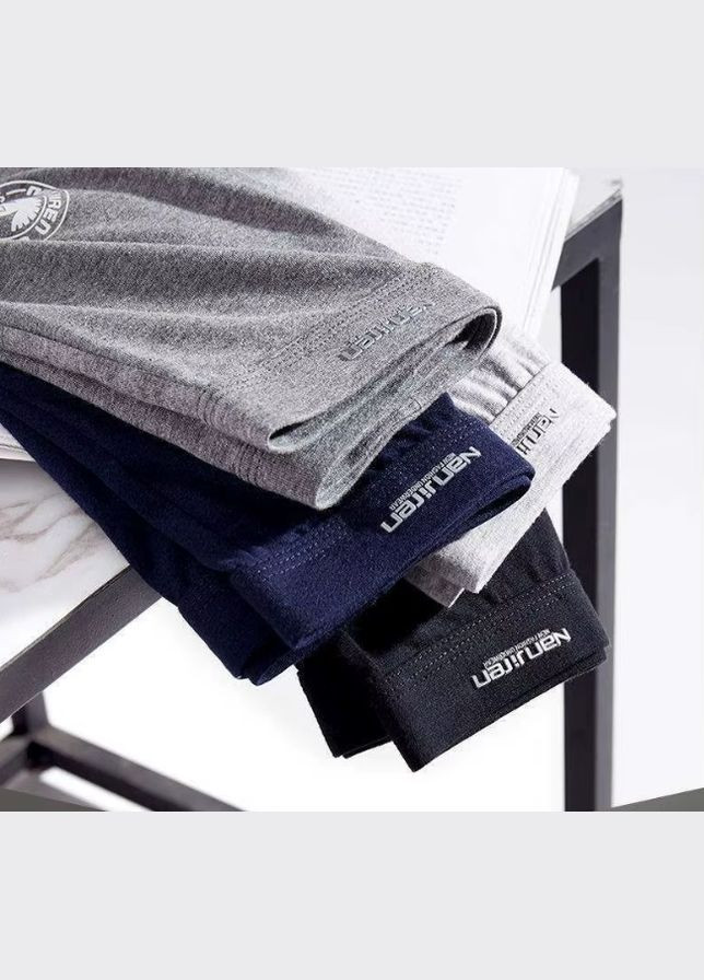 Чоловічі труси, бавовняні боксери. Набір 4 шт. No Brand (322301413)