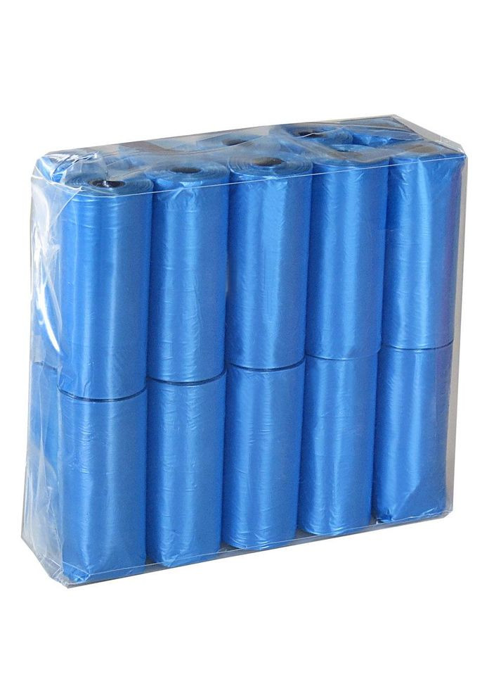 Пакеты для собачьих фекалий, 20 уп. по 20 шт., синие Happet (353303407)