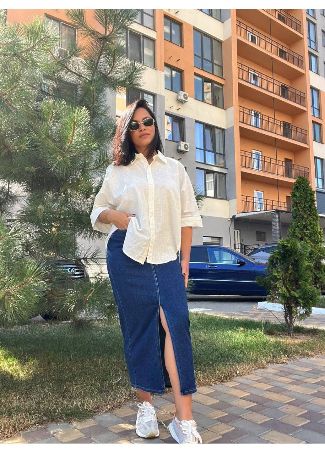 Молочная рубашка MIX RAY