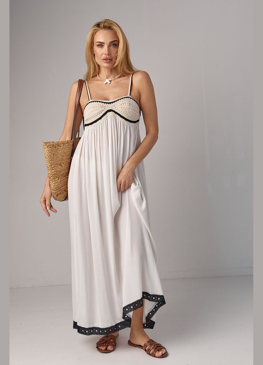 Жіночий сарафан із в'язаним ліфом Liton (296909114)