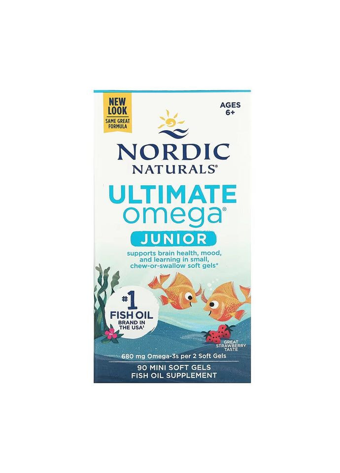 Ultimate Omega Junior - 90 міні капсул Nordic Naturals (383043996)