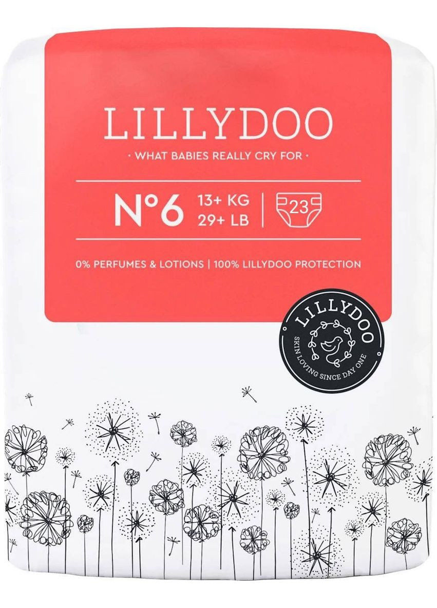 Подгузники памперсы размер 6 (13+ кг) 23 шт Lillydoo (370144119)
