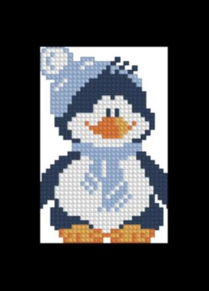 Набор для вышивки крестиком. Размер: 5*8 см Пингвин Лоскуток (315360792)