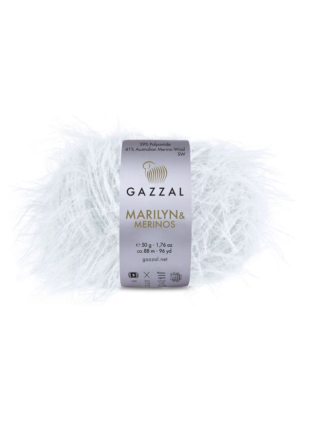 Пряжа для в'язання MARILYN & MERINOS № 8251 (Мерилін и Меринос) нитки для плетення спицями та гачком Gazzal (326835274)
