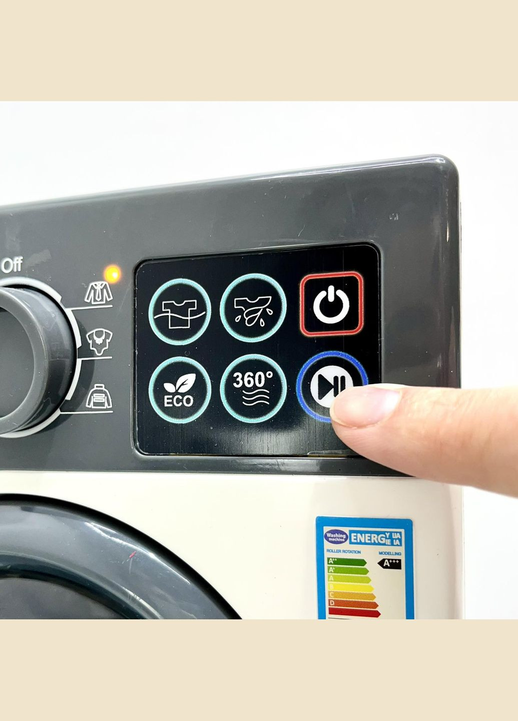 Стиральная машинка Детская множество функций со светозвуковыми эффектами Белая (F2308) Tegole (335977479)