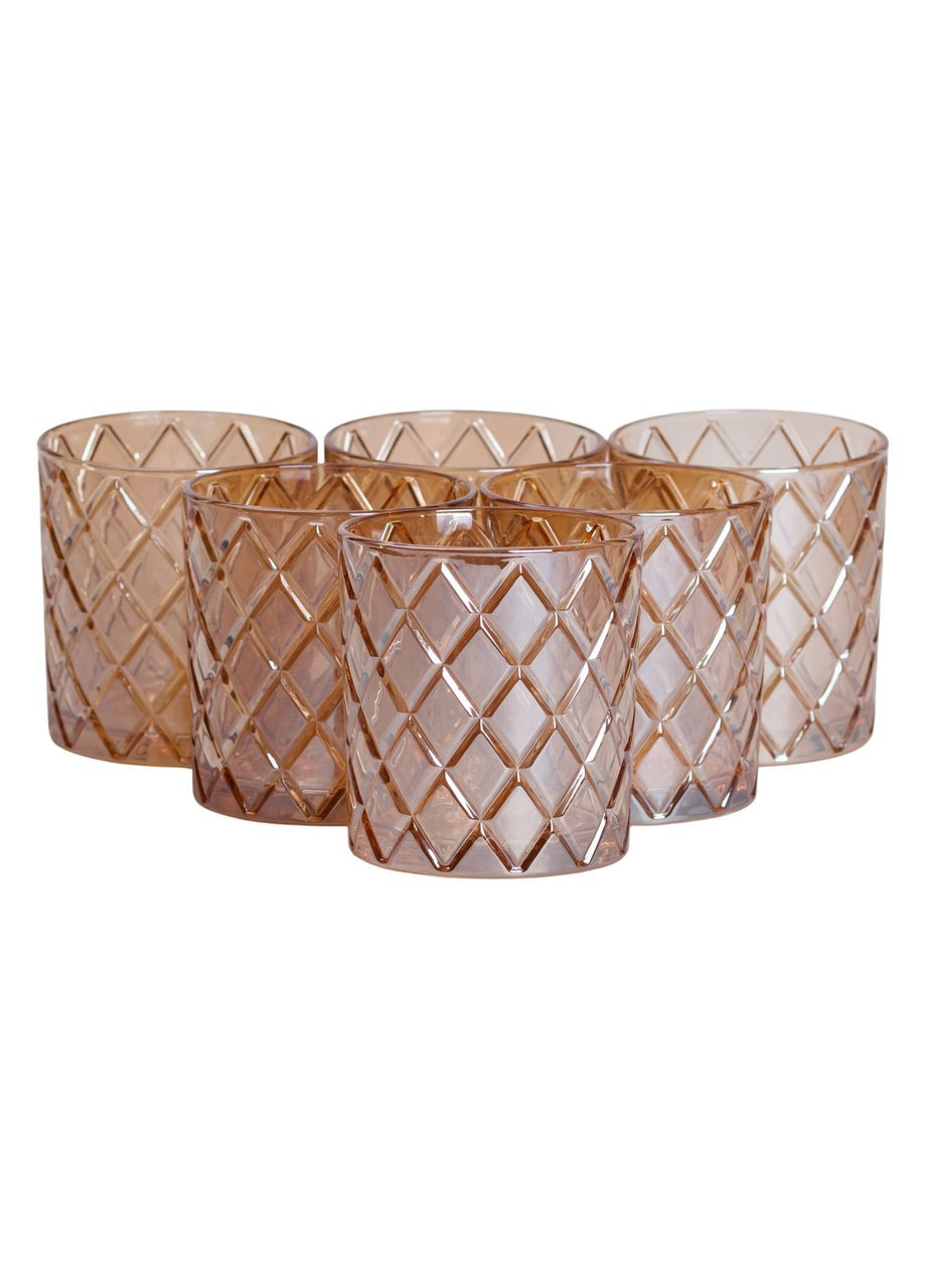 Набір склянок 6 штук по 320 мл для віскі Золото HP-19-11GLASS Jooki (358706534)