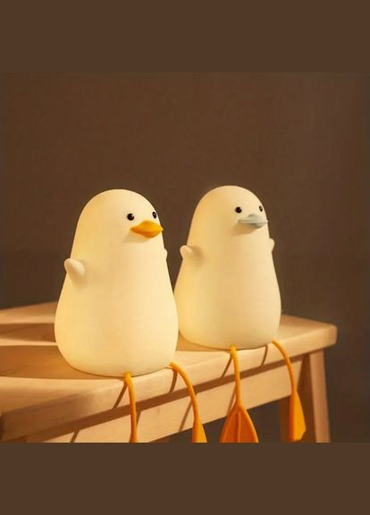 Нічник дитячий силіконовий миленька Качка ZGZMA-01 акумуляторна з таймером 30 хв No Brand (326800933)